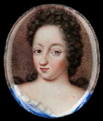 Miniature Portrait of Queen Ulrika Eleonora the Elder, Queen of Sweden 1680-1693